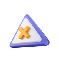 A triangle with an x and a cross on it png