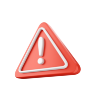 A red warning triangle with an exclamation mark png