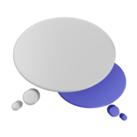 dos habla burbujas con uno siendo azul y uno siendo blanco png