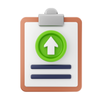 Clipboard icon with arrow pointing up png
