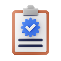 A clipboard with a check mark on it png