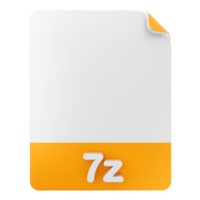 A file folder with the number 7z on it png