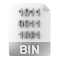 Bin file icon with binary numbers png