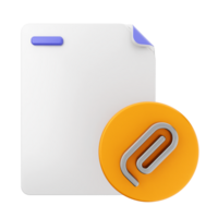 A file folder with a paper clip and a paper clip png