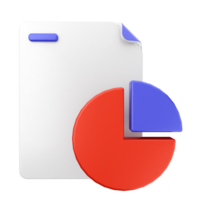 A file with a pie chart on it png