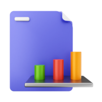 A file folder with three colored bars on it png