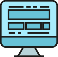 Design Layout on Computer Icon png