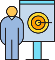 Man Presenting Dart Icon png