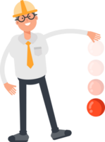 Architect Character Throwing Ball png