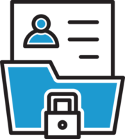 Privacy Data Folder and Security Icon png