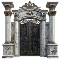 Grand Marble Gate Design on transparent background png