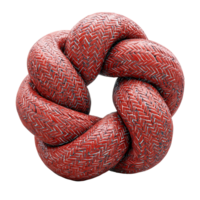 Red Woven Knot 3D Abstract Texture on transparent background png
