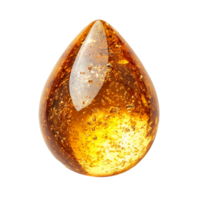 Amber Drop Honey Oil Resin on transparent background png