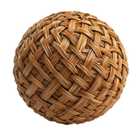Wicker Ball Texture HighRes on transparent background png