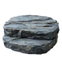 Stone Platform Rustic Rock Display on transparent background png