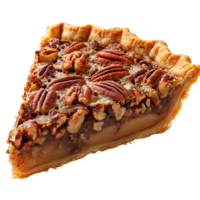 Pecan Pie Slice Recipe Dessert Pastry on transparent background png