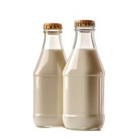 Milk Bottles Glass Dairy Drink on transparent background png