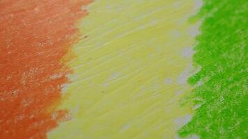 Vibrant Abstract Paper Art with Colorful Pencil Shading in Close-Up View video