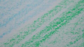 Close-Up Abstract Drawing with Colored Pencil Shading on Textured Paper in Soft Light video
