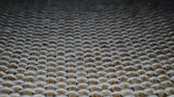 Macro View of Textured Woven Fabric Surface in Soft Natural Light with Abstract Detail video