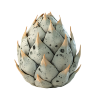 Decorative cone object for design elements and elegant christmas decorations isolated on transparent background png