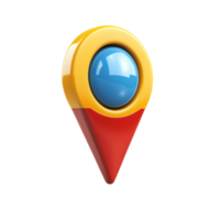 Location pointer gps navigation map pin destination travel icon design isolated on transparent background png