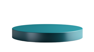 Teal product display podium platform showcase presentation background isolated on transparent background png