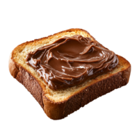 Toast with chocolate spread breakfast food sweet treat delicious isolated on transparent background png