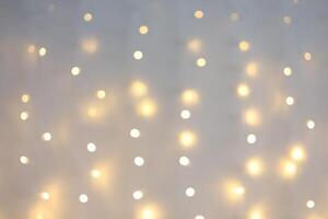 Warm glowing lights create a cozy ambiance in a softly lit setting during evening hours photo
