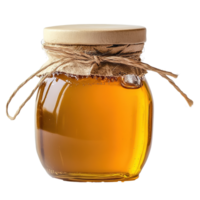 Glass Jar of Honey Isolated at Transparent Background png
