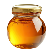 Glass Jar of Honey Isolated at the Transparent Background png