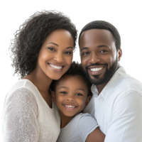 Portrait of Happy Family Smiling Together and Looking at Camera Isolated on the Transparent Background png