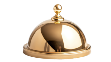 Shiny Golden Cloche Isolated at the Transparent Background png