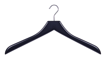 Clothes Hanger in Black Color Isolated on the Transparent Background png