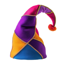 Vibrant Jester Hat in Various Colors Isolated on Transparent Background png