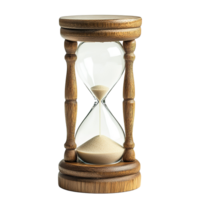 Sand Timer Hourglass Clock Isolated on Transparent Background png