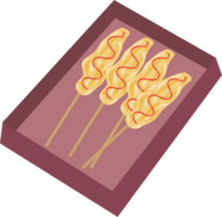 Egg roll sticks in a box png