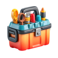 A toolbox with various tools in it png