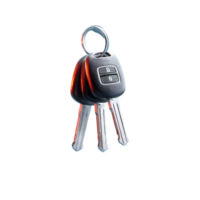 Modern Car Keys with Keyring on a Blue Background, Automobile Security Access Control, Vehicle Keys png