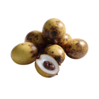 Fresh whole marula fruit isolated on white background perfect for food and drink product packaging design and culinary projects png