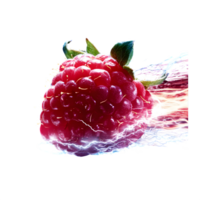 Electric raspberry fruit image isolated on transparent background png