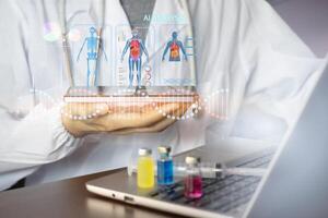 The concept of medical systems using AI for accurate analysis photo