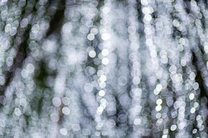 white Bokeh Lights Abstract Background. bokeh background with bright lights on night. photo