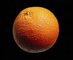 Bright orange fruit with textured skin for culinary use or nutrition photo