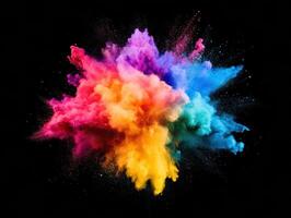 Vibrant color explosion for creative design projects photo