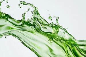 Dynamic Green Liquid Splash Capturing the Energy of Water in Motion photo