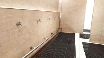 The place of ablution for moslem at a shopping center photo
