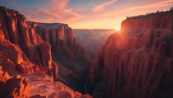 Grand Canyon Landscape at Sunset photo