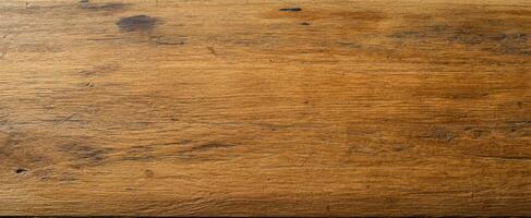 The beautiful wooden table surface with rich and warm textures. photo