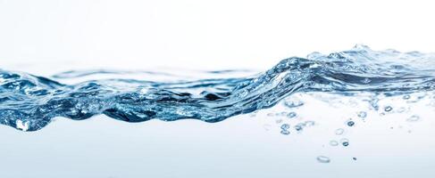 The captivating motion of water flowing gracefully in a serene environment. photo